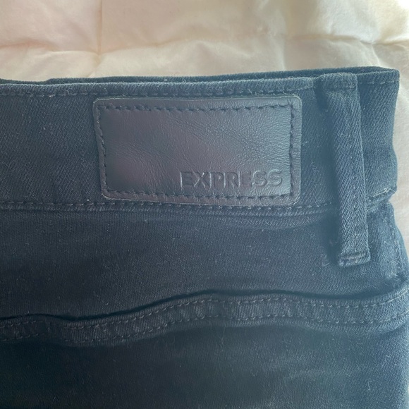 EXPRESS Jean Leggings (Black Denim)